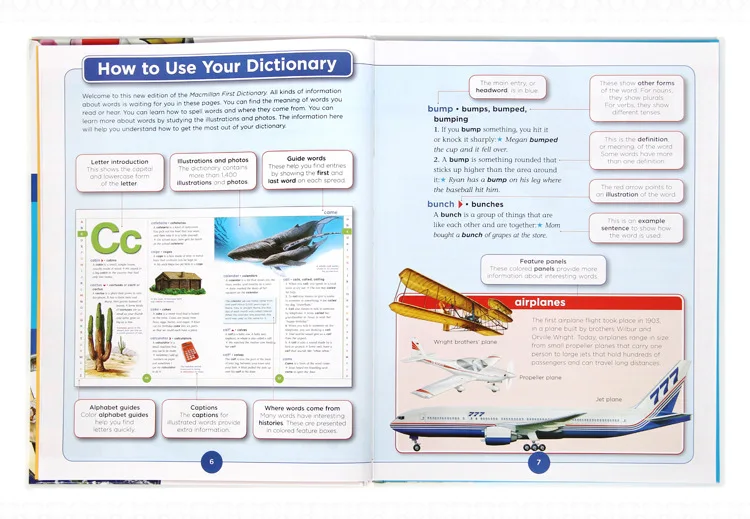 English Picture Book English First Dictionary Encyclopedia 5000 Word Support Small Daren Pen