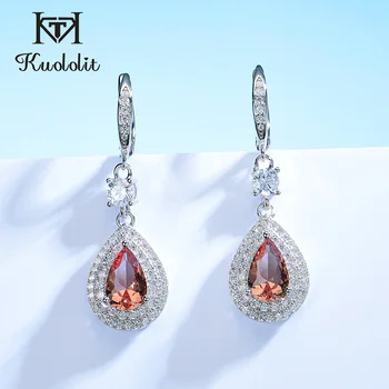 

Kuololit Diaspore Gemstone Clip Earrings for Women Solid 925 Sterling Silver Zultanite Color Change Stone Fashion Christmas Gift