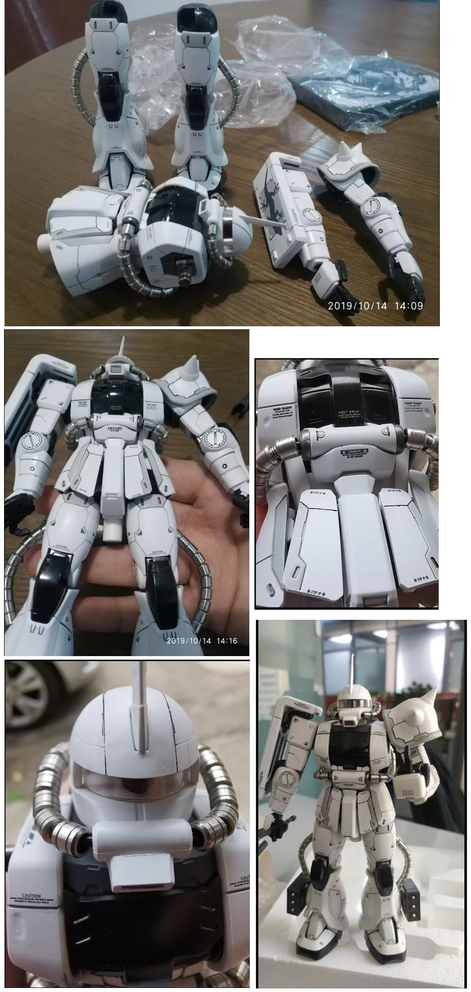 MS06J металлический солдат MS 1/100 MS-06J Zaku II Белый Огр Гандам мобильный костюм экшн набор для сборки фигурки, модель