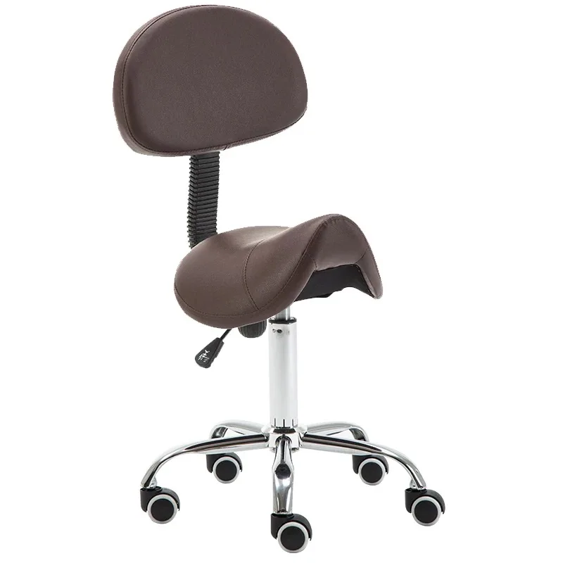 Салон макияж металлический барный стул барная мебель для кухни кожаный вращающийся стул барные стулья современные для дома коричневый черный с колесом