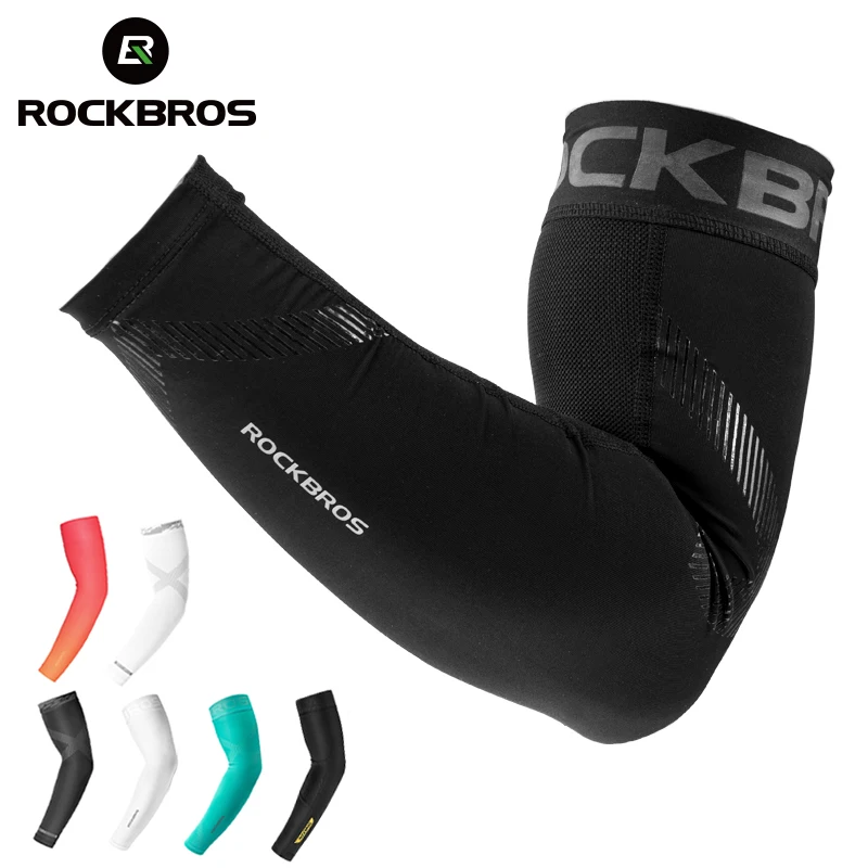 ROCKBROS Ice Fabric Cycling Arm Sleeve Warmers Basketball Sleeve