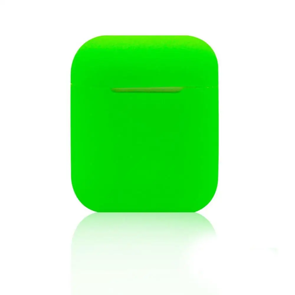 Мягкий силиконовый чехол наушники для Apple Airpods Bluetooth беспроводные защитный