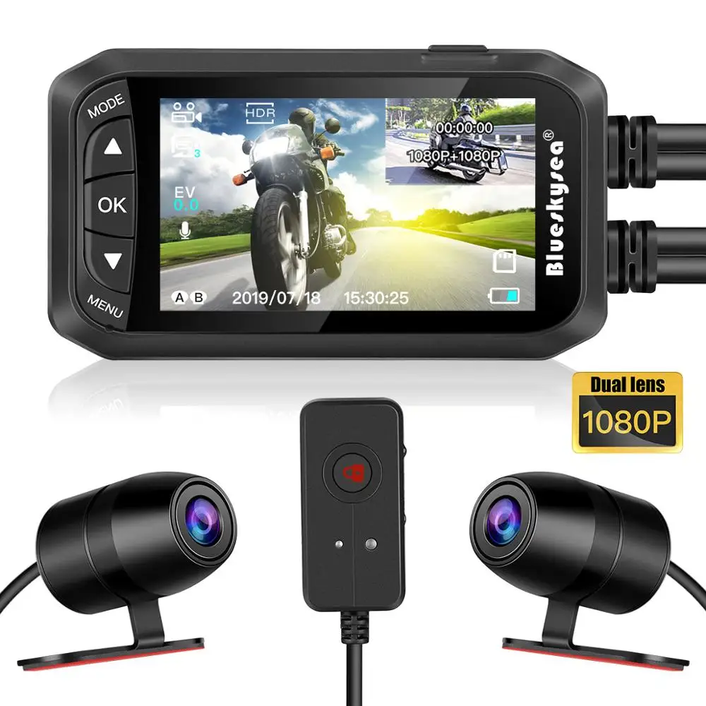 Видеорегистратор Blueskysea DV128 2 7 дюйма GPS 1080P G датчик ночное