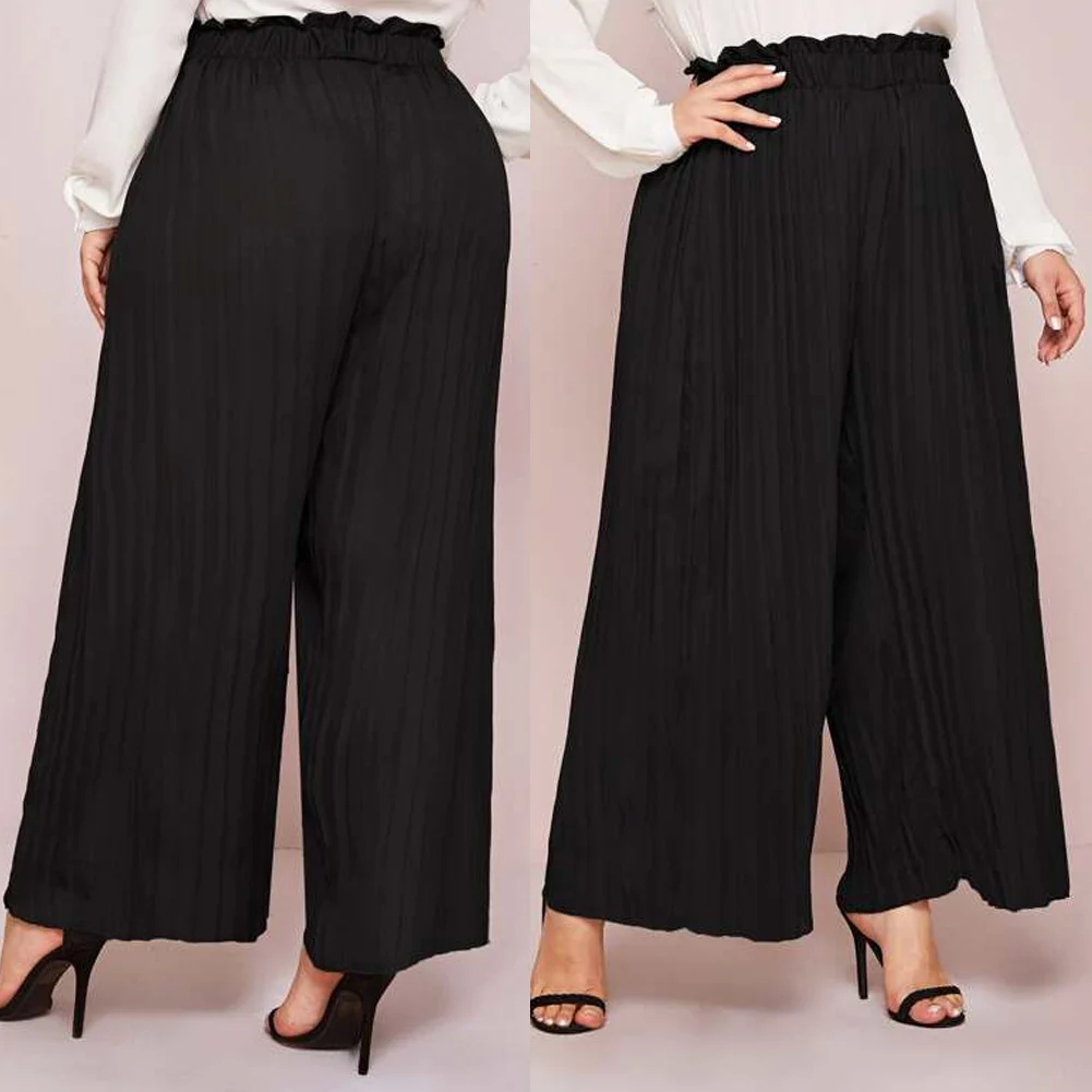 plus size flare trousers