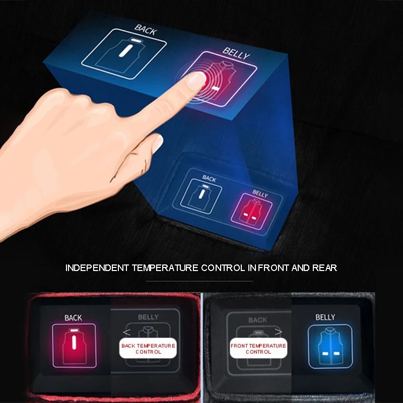 Теплый жилет унисекс с подогревом USB, теплое пальто с электрическим подогревом, куртка с регулируемой температурой, зимняя теплая куртка для улицы