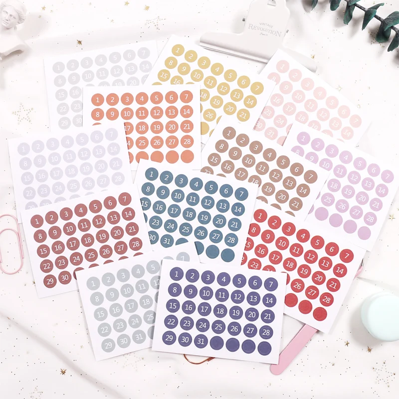 Calender Marker Stickers Clear Circle Markers Planner Stickers Bujo stickers Planner Stickers