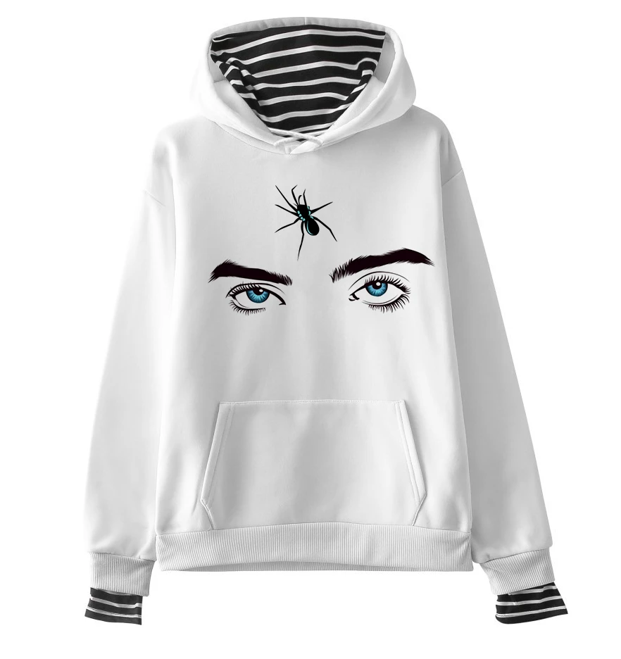 6 Billie Eilish, негабаритная Женская толстовка, Harajuku, корейский стиль, хип-хоп стиль, Kawaii, 90 s, Женская толстовка с капюшоном, уличная одежда, Ulzzang, толстовки - Цвет: 6