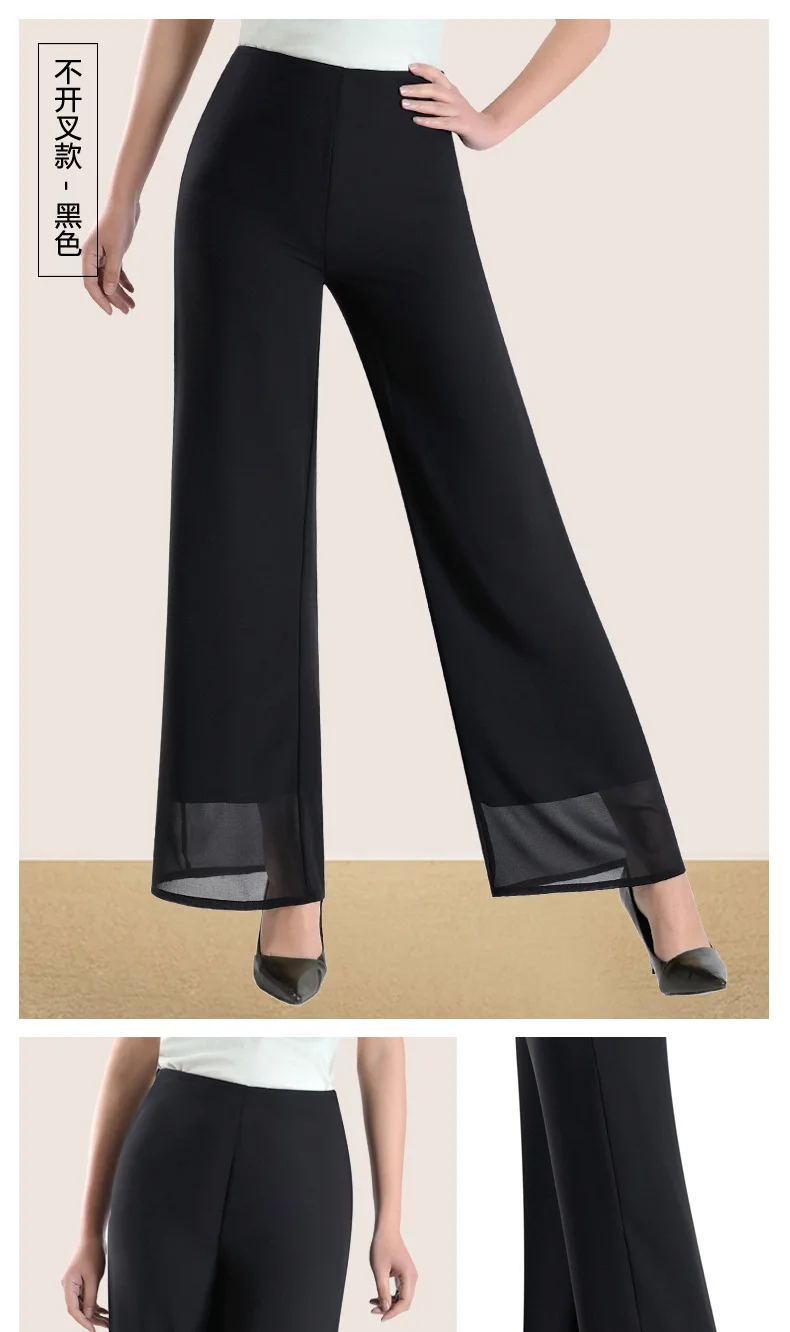 ZOGAA Women Fashion Wide Leg Pant 4XL Plus Size Lightweight Loose Flat Trousers Causal Streetwear Lady Slim Wide Leg Pants