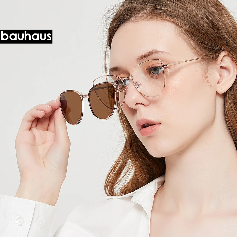 Женские солнцезащитные очки кошачий глаз X102 vogue поляризационные Магнитные на