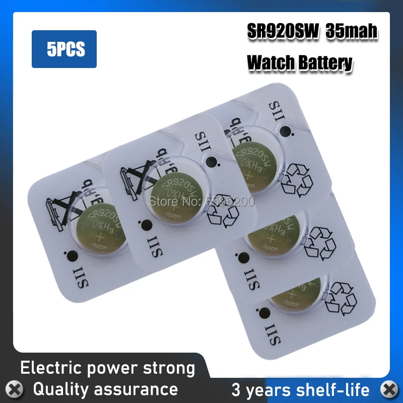 5 Stks/partij Voor Seizaiken 100% Originele 371 SR920SW 920 SR920 1.55V  Horloge Batterij Button Coin Cell Made In Japan 0% Hg|Button Cell  Batteries| - AliExpress