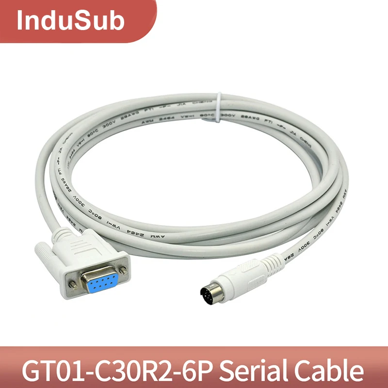 GT01 C30R2 6P кабель связи между GT11/GT15 Сенсорная панель HMI и Qseries PLC|Электрические