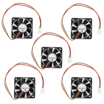 

1/2/5Pcs 3Pin CPU Cooling Cooler Fan Heatsinks Radiator 12V DC CPU Cooling Fan Brushless Fan for Desktop PC Computer 50x50x10mm
