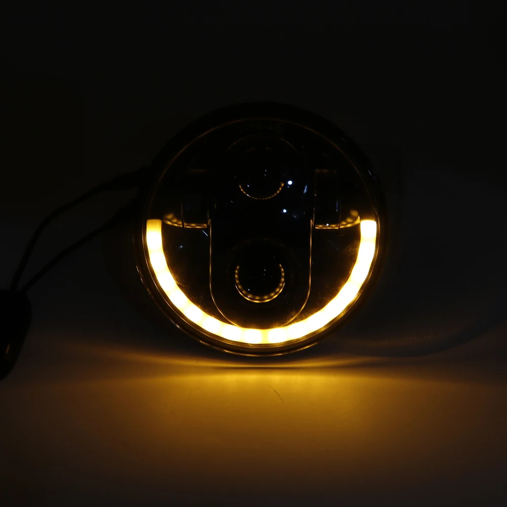 5 3/" светодиодные фары мотоцикла для светодиодных фар DRL angel eye led 5,75" для sportster 883