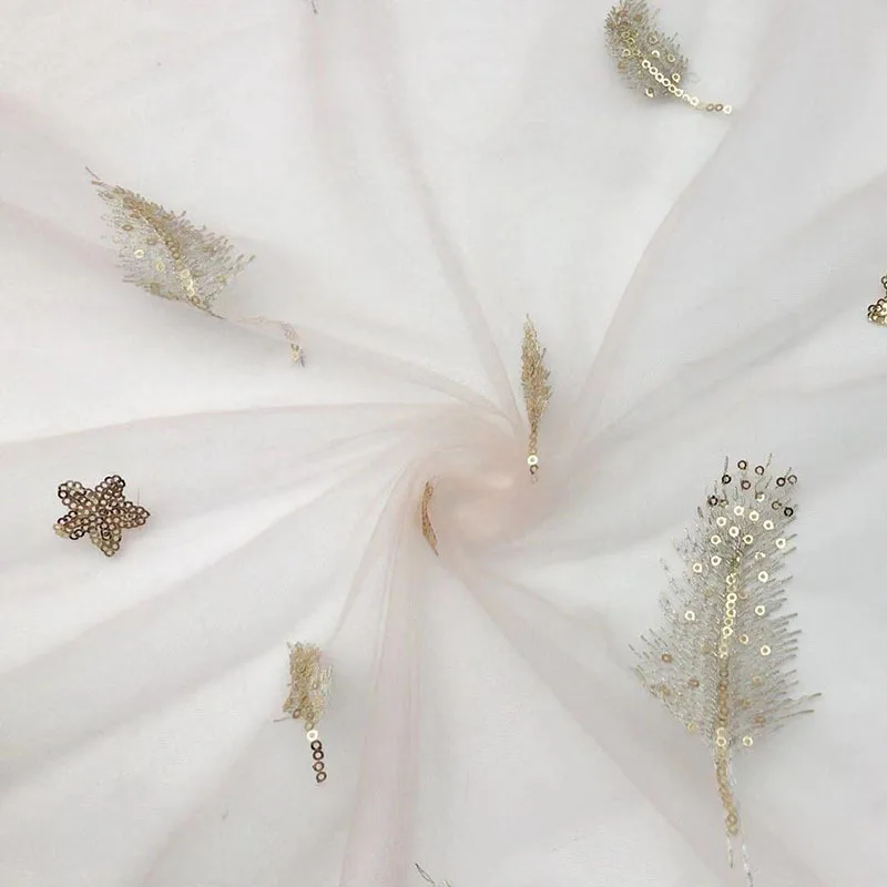 X см блестящая вышивка блестками сетчатая ткань для юбки пачки женское платье