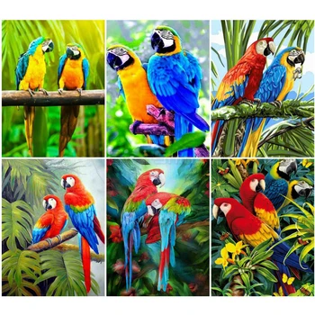 

EverShine DIY Parrot Diamond Painting Full Square Cross Stitch Diamond Embroidery Animals Bead Picture Kits Wall Decoration