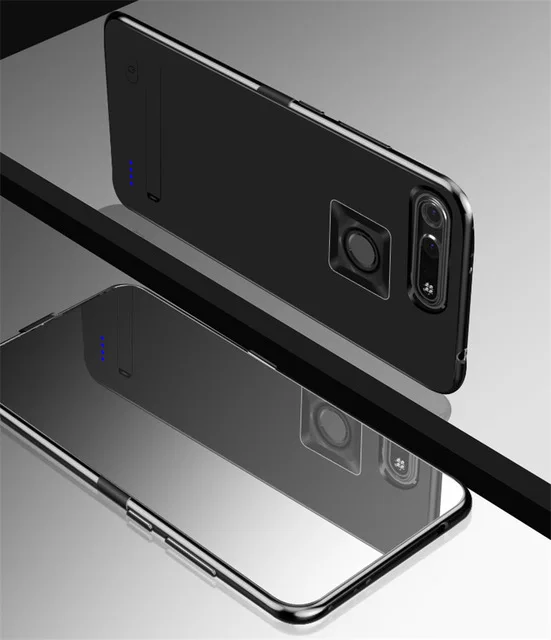 KQJYS 5800 мач чехол для внешнего аккумулятора для huawei Honor V20 портативный внешний аккумулятор - Цвет: Black