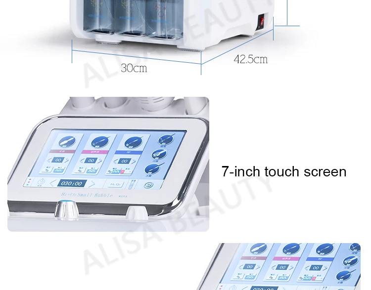 7 az 1-ben Hydrafacial gép LED maszkkal, hidrodermabrázióval, RF liftinggel és ultrahangos bőrfiatalítással a mélytisztításért és hidratálásért