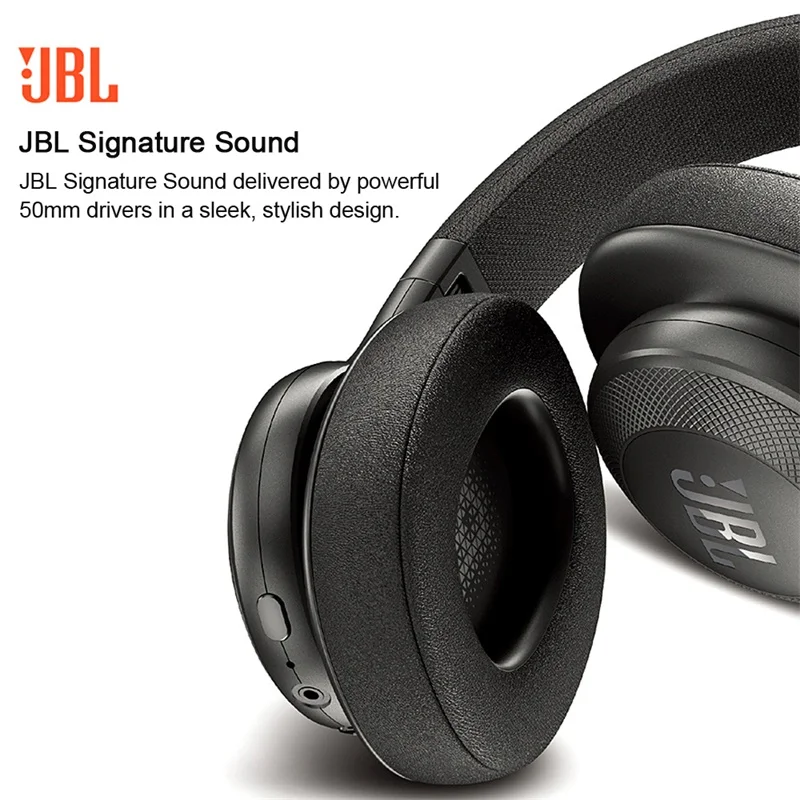 Оригинальные JBL E55BT беспроводные Bluetooth наушники портативные складные наушники супер бас наушники AUX в HiFi Спортивная гарнитура с микрофоном