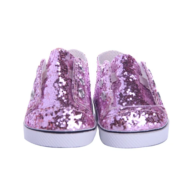 Doll Shoes Clothes Handmade Boots 7Cm Shoes For 18 Inch American&43Cm Baby New Born Doll Accessories For Generation Girl`Toy DIY n1095