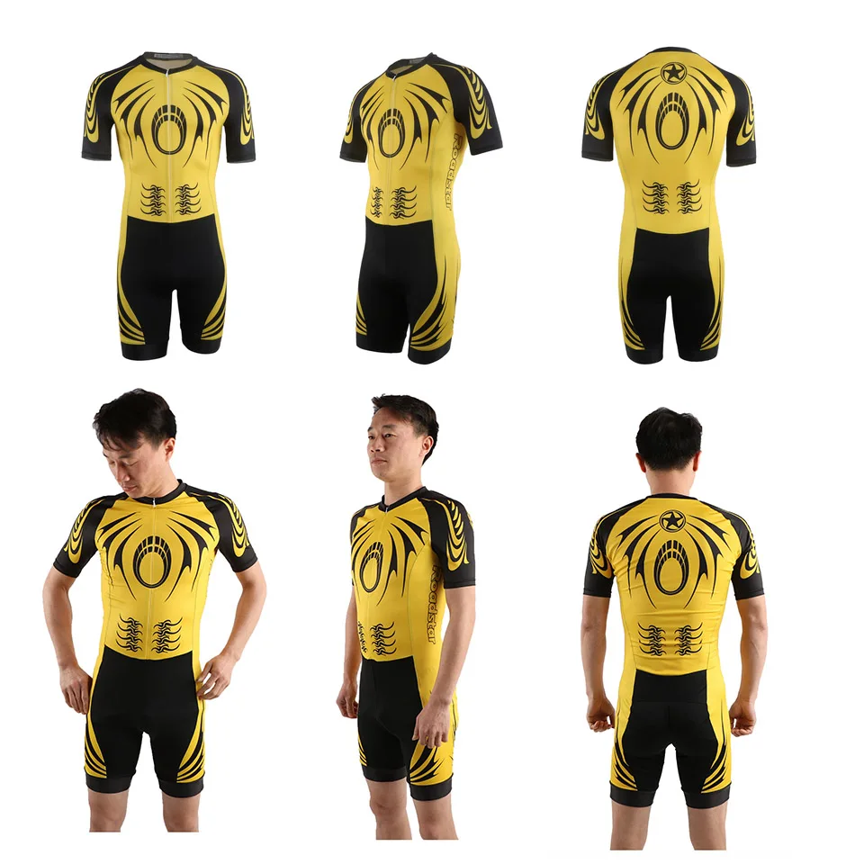 Professional Speed Skating Body Suit Original ROAD STAR Blue Tights Lycra Fiber Suit Racing Skating T-shirt For Patine SHF1