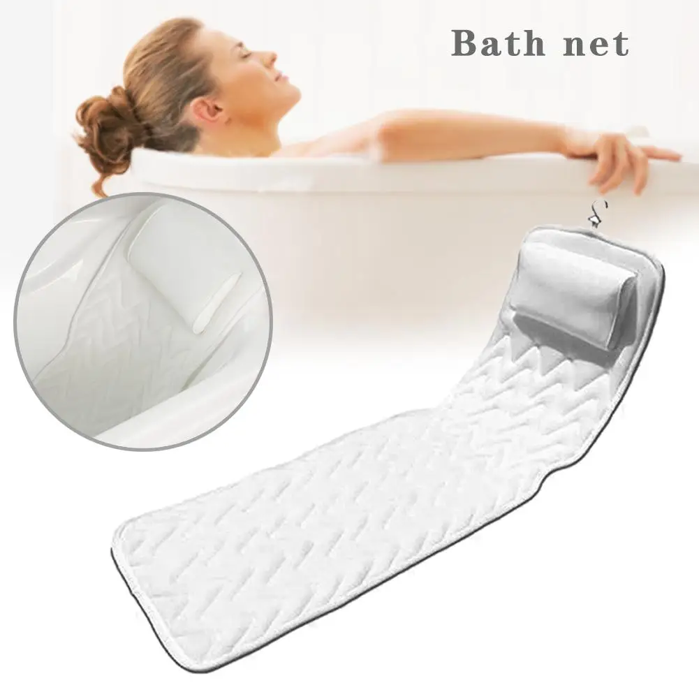 Подушка для ванны-очень большой нескользящий коврик для спа-ванной матрас с 3D сетчатыми слоями-Отличная поддержка спины для взрослых