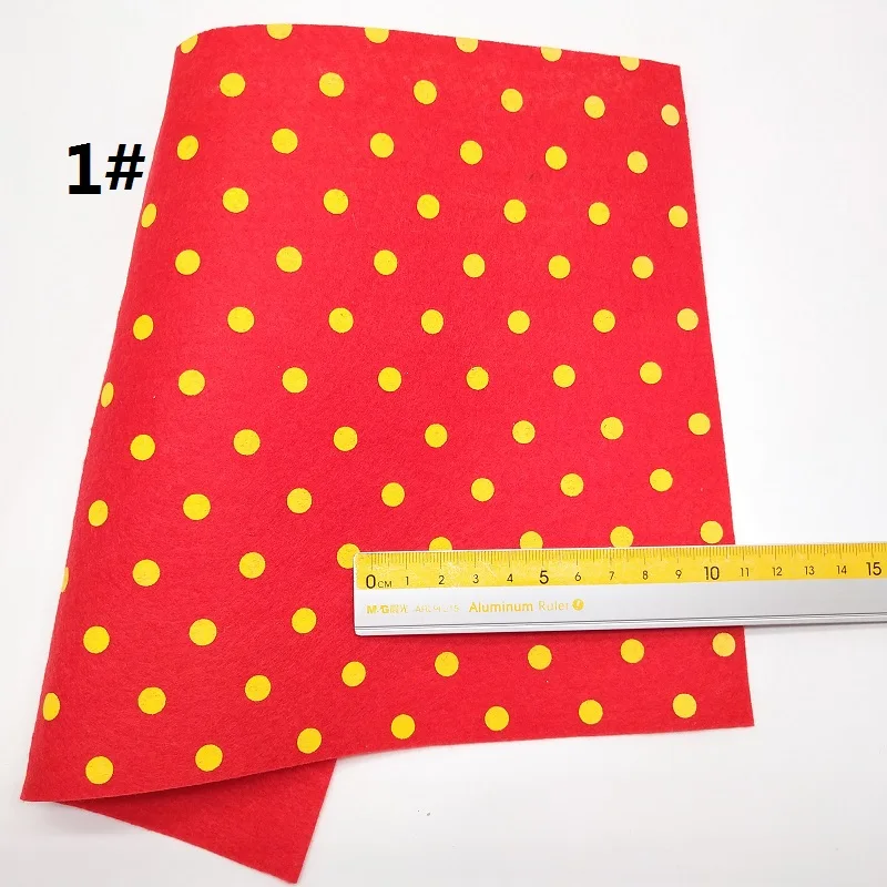 Mini Roll 30x134CM RED Glitter Fabirc, Metallic Synthetic Leather Fabric, Felt Dots Roll For Making Bows LEOsyntheticoDIY SK199 - Цвет: 1