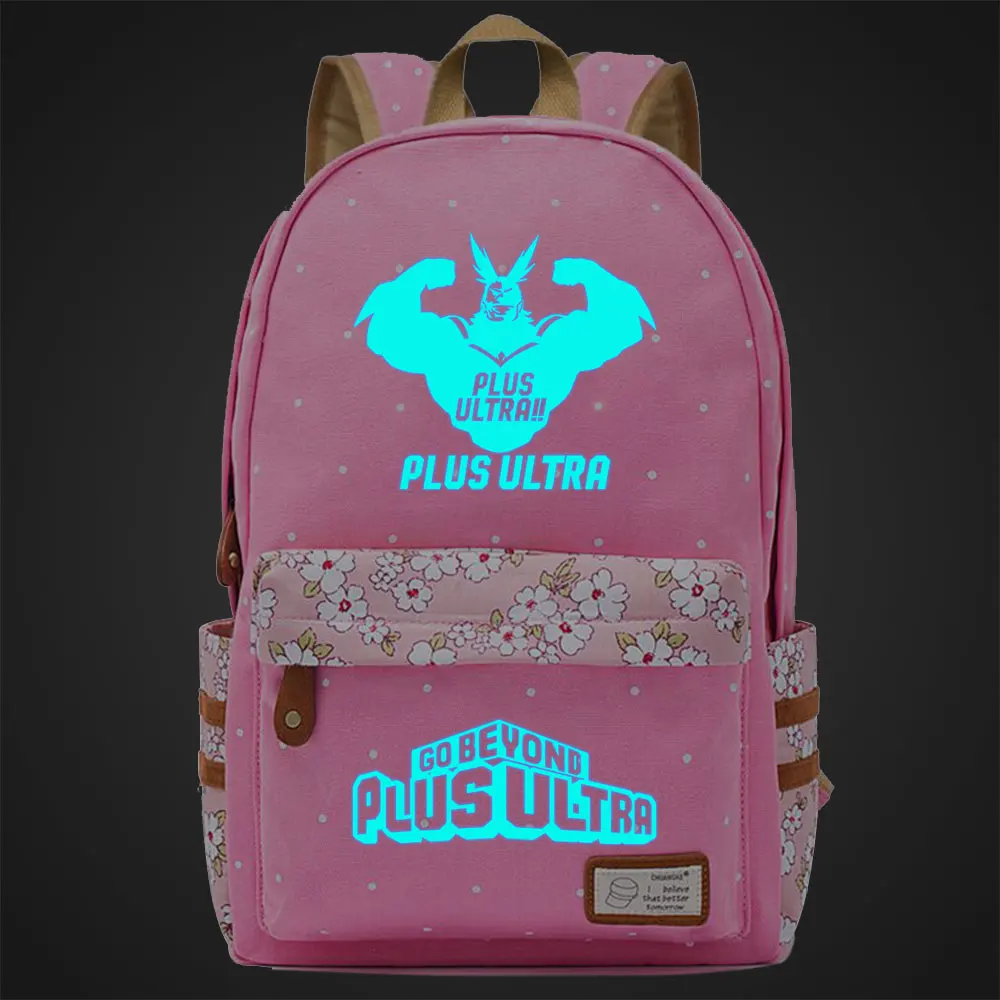 FL30002 светящийся детский школьный рюкзак My Hero Academy Deku, школьная сумка для девочек, женский рюкзак, рюкзак для подростков, Холщовый женский рюкзак - Цвет: FL30-05