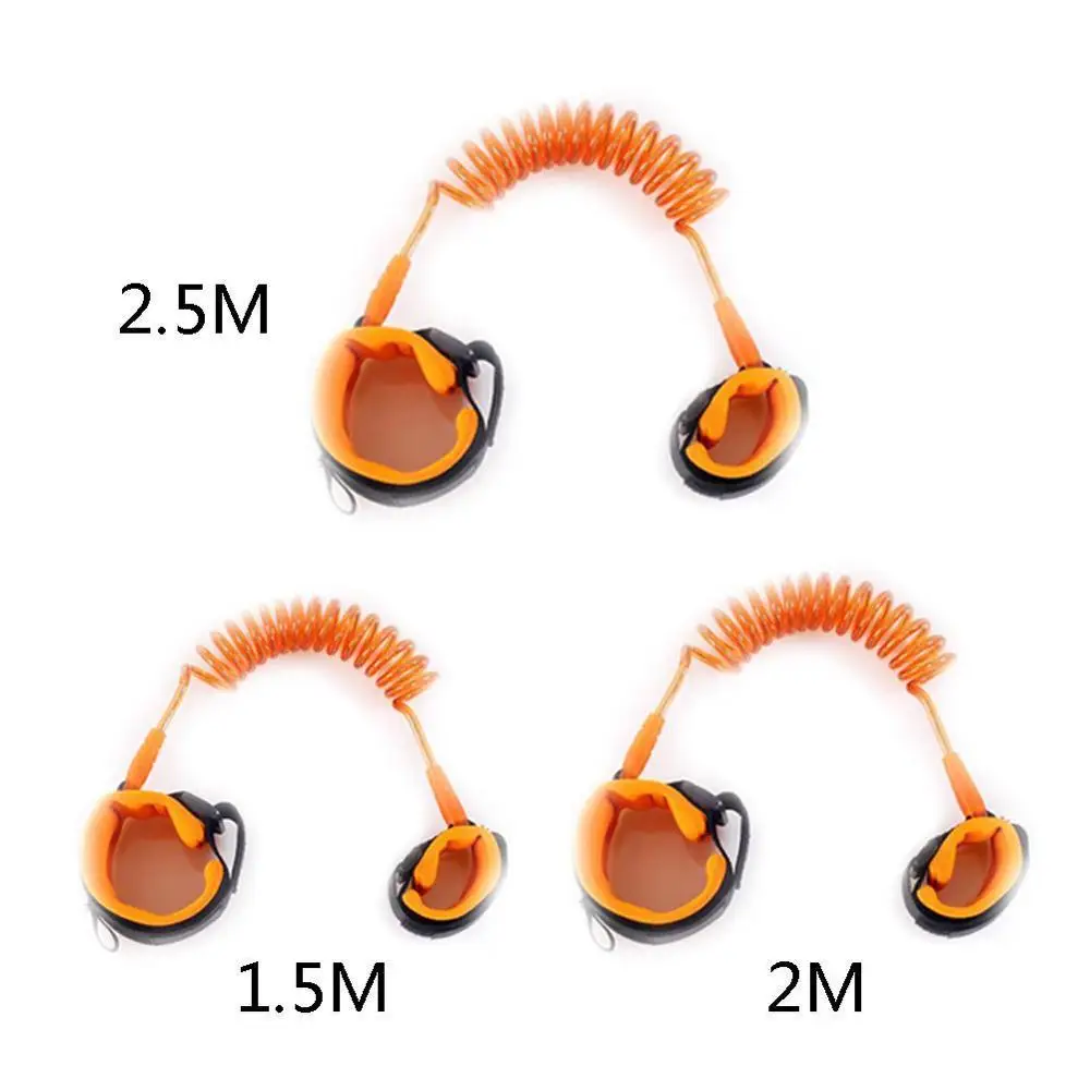 orange 2m Привязь на запястье для детей преддошкольного возраста, ремни безопасности для детей, веревка на ремне для прогулок на открытом воздухе, повязка на руку, браслет для детей с защитой от потери - Цвет: orange 2m