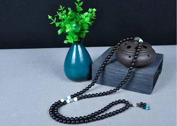 

LETSFUN Fine Jewelry Unisex Prayer Wooden Beads Tibetan Buddhist Mala Buddha Bracelet Rosary Bangle Free Shipping