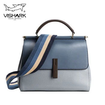 

VISHARK women's genuine leather shoulder bag casual cross-body bags for girls
