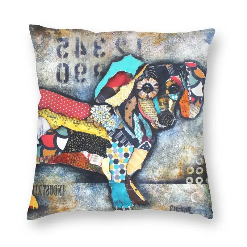 

Роскошный чехол для дивана в виде таксы из полиэстера, барсука для сосисок, собаки, декоративная подушка для дома