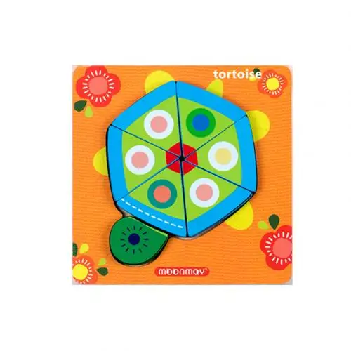 Tortoise Мультяшные крокодилы животные деревянные пазлы доска образование детская игрушка подарок - Цвет: Tortoise