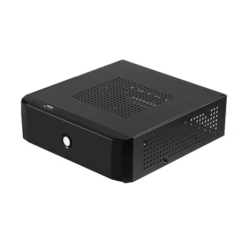 

Desktop Power Supply Gaming HTPC Host Office Home 2.0 USB Mini ITX with Radiator Hole Computer Case Practical Horizontal Chassis