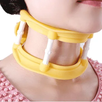 

2 colors Adjustable Silicone Cervical Traction Frame Neck Massager Vertebrae Stretching Support Corrector Massager relaxation