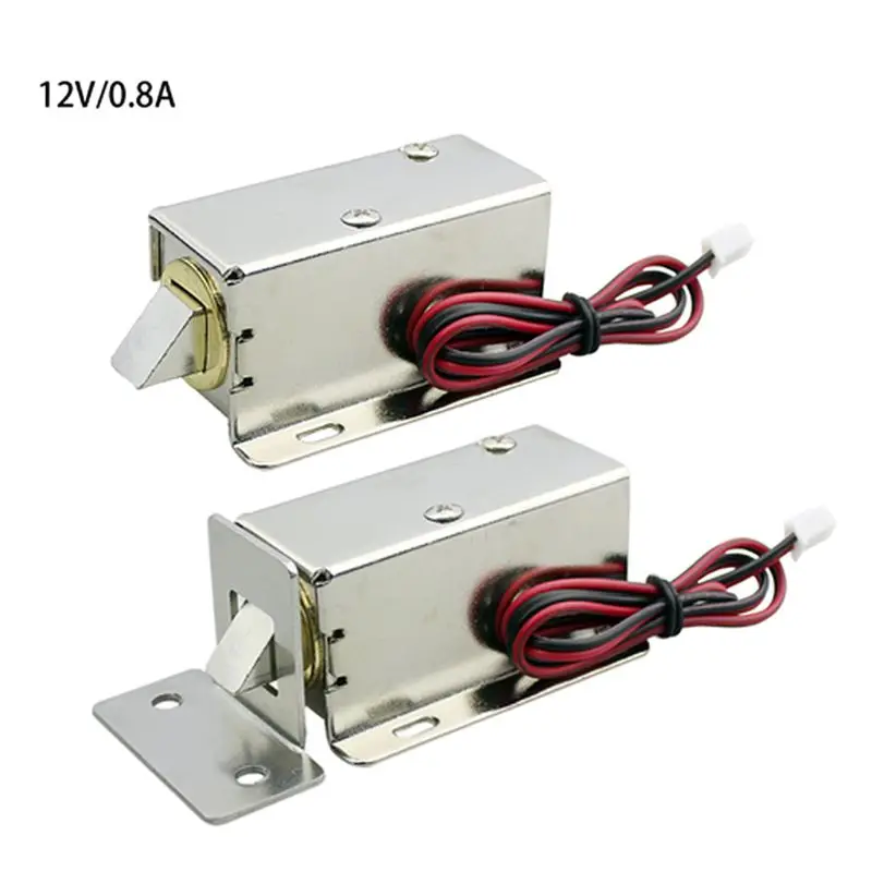 

DC12V 0.8A Electric Magnetic Lock Solenoid Door Storage Cabinet Bolt Drawer File Electronic Lock Access Control Accessories
