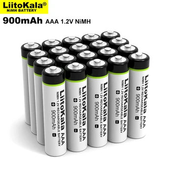 

10PCS Original LiitoKala 1.2V AAA 900mAh NiMH Rechargeable Battery for Flashlight, Toys,Remote control