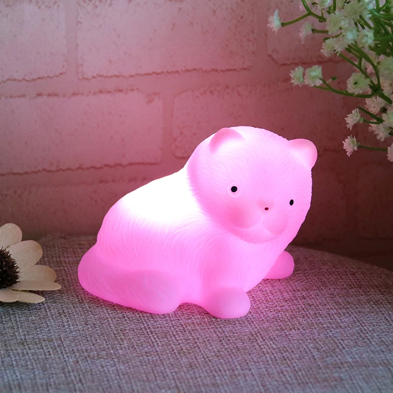 Animal Night Lights Cartoon Battery Operated LED Night Lamp For Romantic Home Table Bedroom Decorative Baby Kids Birthday Gifts