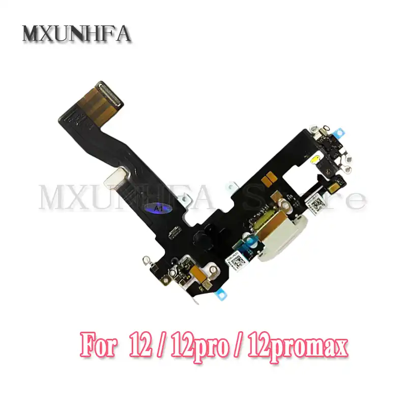 Original Usb Dock Connector Charging Port Flex Cable For Iphone 12 Pro Max 12 Mini Charger Plug With Audio Jack Microphone Mobile Phone Flex Cables Aliexpress