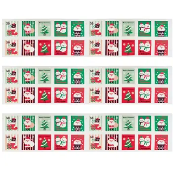 

500Pcs Fashionable Christmas Labels Stamp Envelope Packing Sealing Stickers
