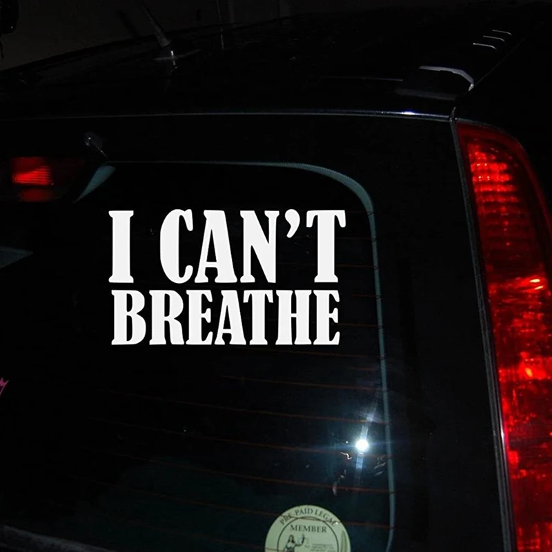 I Can't Breathe Black Lives Matter Car Sticker Decal Cartoon Animal Styling Vinyl Graphic Waterproof Assessoires | Автомобили и
