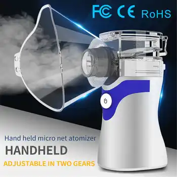 

Portable Ultrasonic Nebulizer Mini Handheld Inhaler Respirator Humidifier Kit Health Care Children Home Inhaler Machine Atomizer