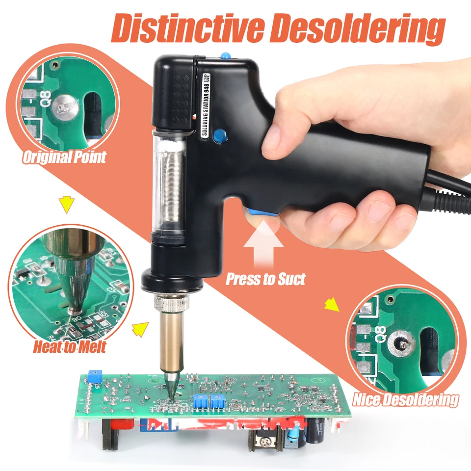 3 Nozzle Set For Yihua 948 Desoldering Gun – Replacement Tips For Soldering & Repair Work