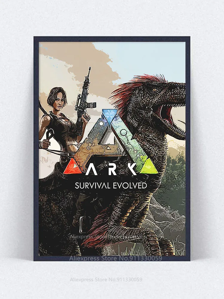 Ark Survival Эволюционная игра картины на холсте настенный художественный постер