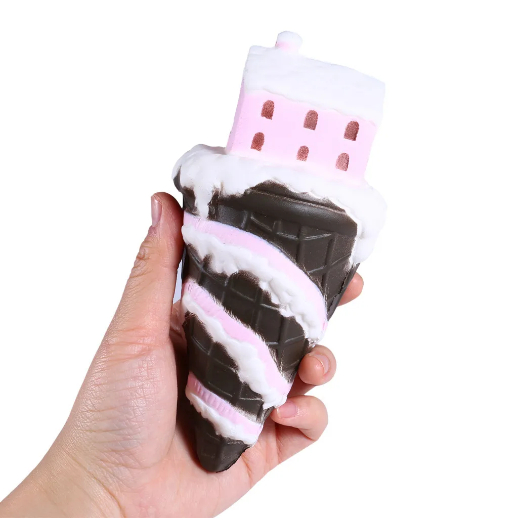 ice Cream House Gifts Soft Slow Rising Squeeze Toy Simulation of slow rebound decompression toy birthday gift #A