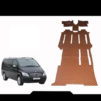 

leather car floor mat for mercedes benz v-class Viano Vito 2003-2014 2011 2010 2009 2008 2007 2006 2005 w639 carpet