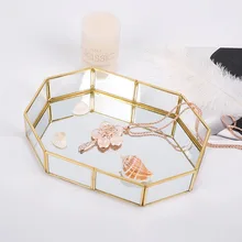 

Hot Sale Geometrical Clear Storage Box Glass Blesiya Special Glass Jewelry Display Tray Makeup Jewelry Box Container Jewelry