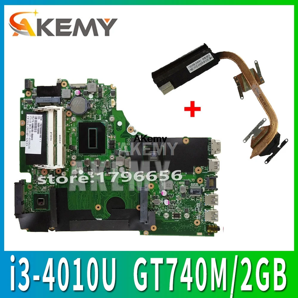 Для ASUS X750JN X750JB X750J A750J K750J материнская плата для ноутбука Mainboard i3 4010U процессор GT740M/2
