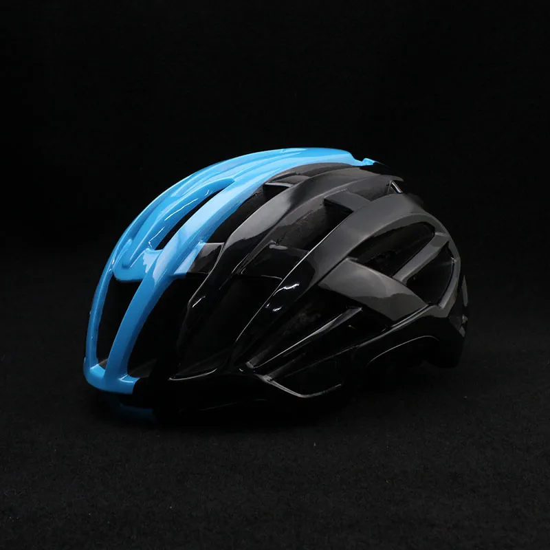 Цветной красный авиационный шлем высокой конфигурации для взрослых, велосипедный мужской шлем для взрослых, горный велосипед для горного велосипеда casco ciclismo, гоночный шлем для шоссейного велосипеда - Цвет: black blue