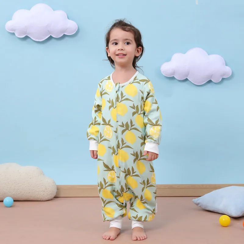 6 layers baby rompers baby Sleeping Bag Muslin Bamboo Cotton toddle