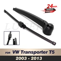 Wiper 16" Rear Wiper Blade & Arm Set Kit Fit For VW Transporter T5 2003-2013 2004 2005 2006 Windshield Windscreen Rear Window 1